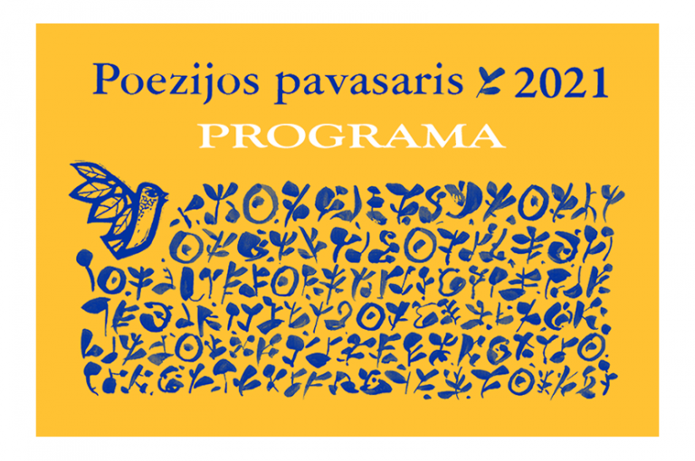 Poezijos pavasario 2021 renginių programa